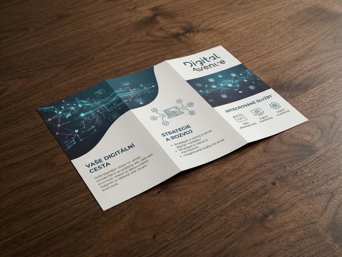 Tisk letáky skládané online | Digital Avenue